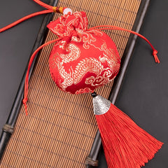 Chinese Spice Bags Dragon Pattern Lucky Bag Hanging In Car