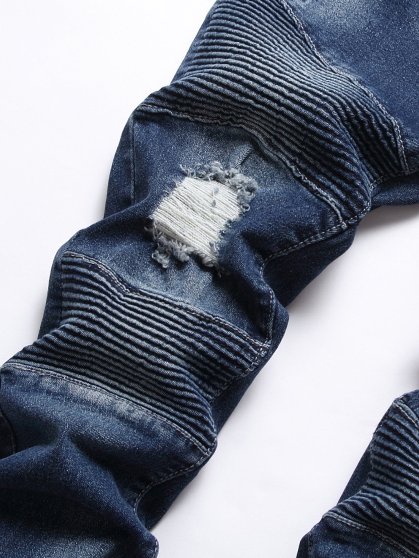 Boys Distressed Stretch Skinny Slim Fit Denim Pants Kids Clothes