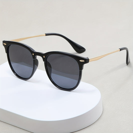 Square Frame Sunglasses Rivet Decor Glasses UV400
