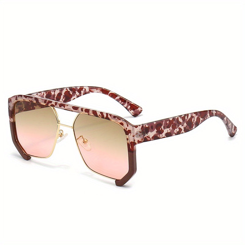 Fashionable Irregular Semi-rimless Sunglasses for Outdoor Activities
