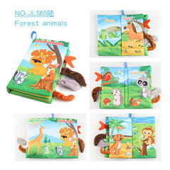 Baby Cloth Crinkle Soft Books Infant Tummy Time Learning Sensory Toys
