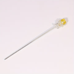 Crystal Flower Hair Pin Hair Stick Ponytail Holder