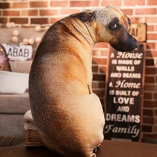 3D Simulation Dog Pillow Plush Toy Dog Doll