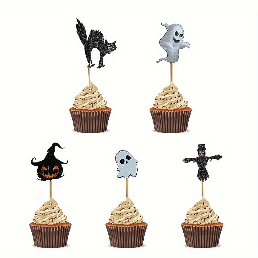 Halloween Cake Plugin Witch Bat Cake Topper Party Decoration Supplies