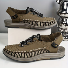 Men's Lightweight Closed Toe Sandals with Anti-Skid Sole