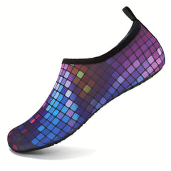 Women's Plaid Print Water Shoes Quick Drying Outdoor Sporty Creek Shoes