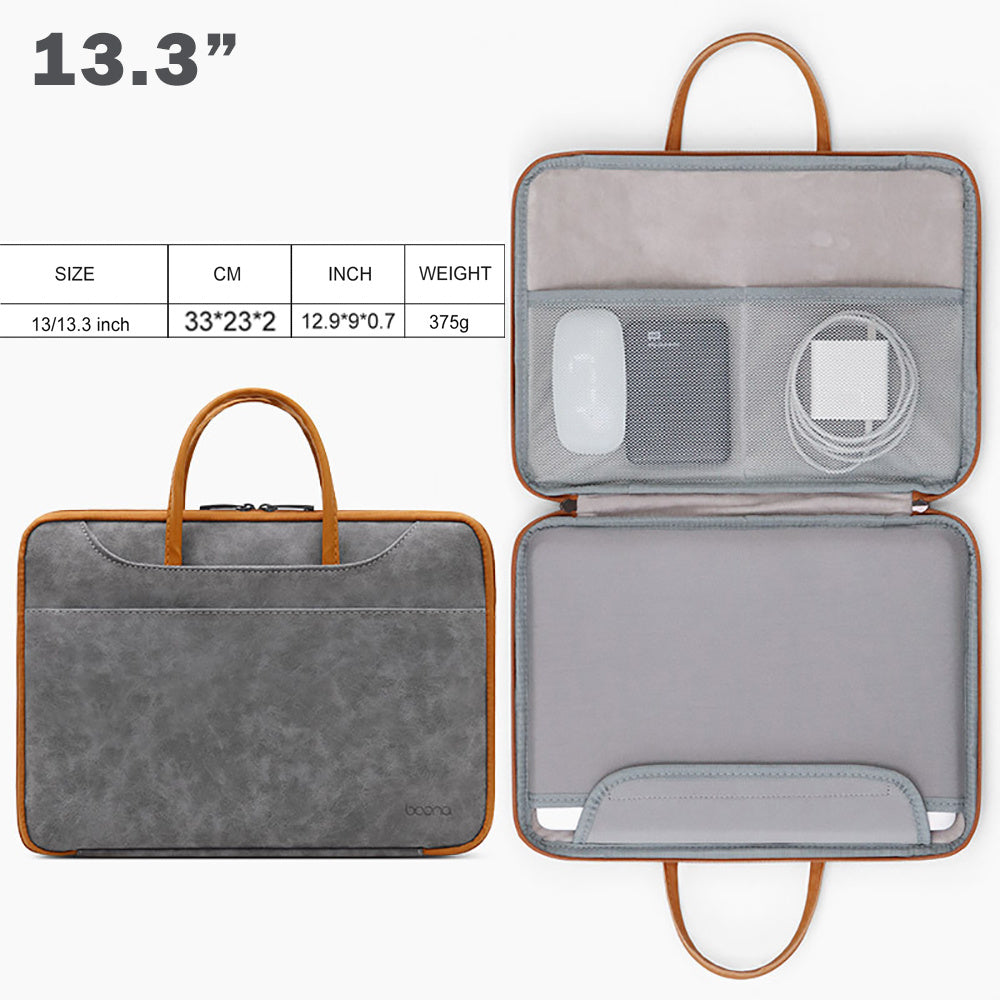 13-15.6 in Laptop Sleeve Bag Waterproof Briefcase with Organizer