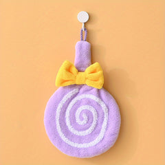 Lollipop Hanging Towel Coral Fleece Quick-drying Towel