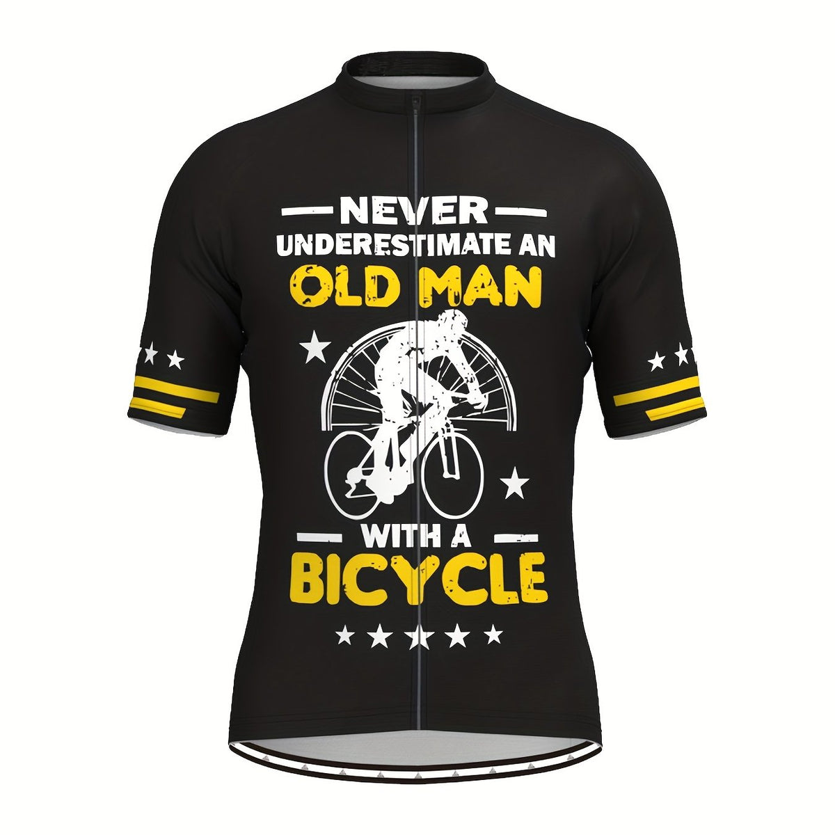 Men's Pattern Cycling Jersey Moisture Wicking Short Sleeve Shirt