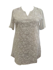 Floral Embroidered Short Sleeve Dress