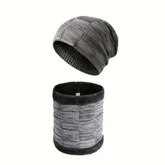 Winter Knitted Hat With Warmer for Fishing Skiing