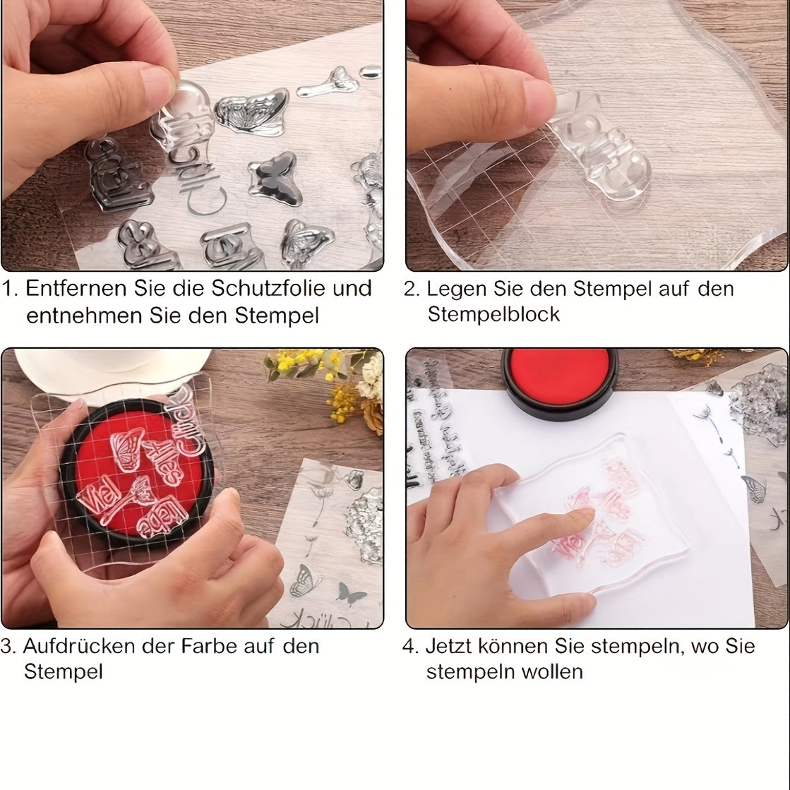 1pc Santa Claus Painting Tool DIY Scrapbook Silicone Stamp