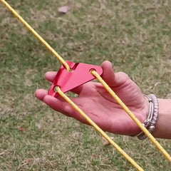 4pcs Aluminium Triangle Buckles Tent Canopy Windproof Rope Buckle