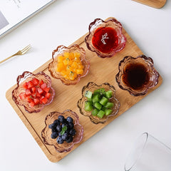 Golden Sauce Bowl with Cherry Blossoms - Seasoning & Decor