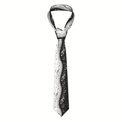 Minimalist Piano Keys Men's Tie