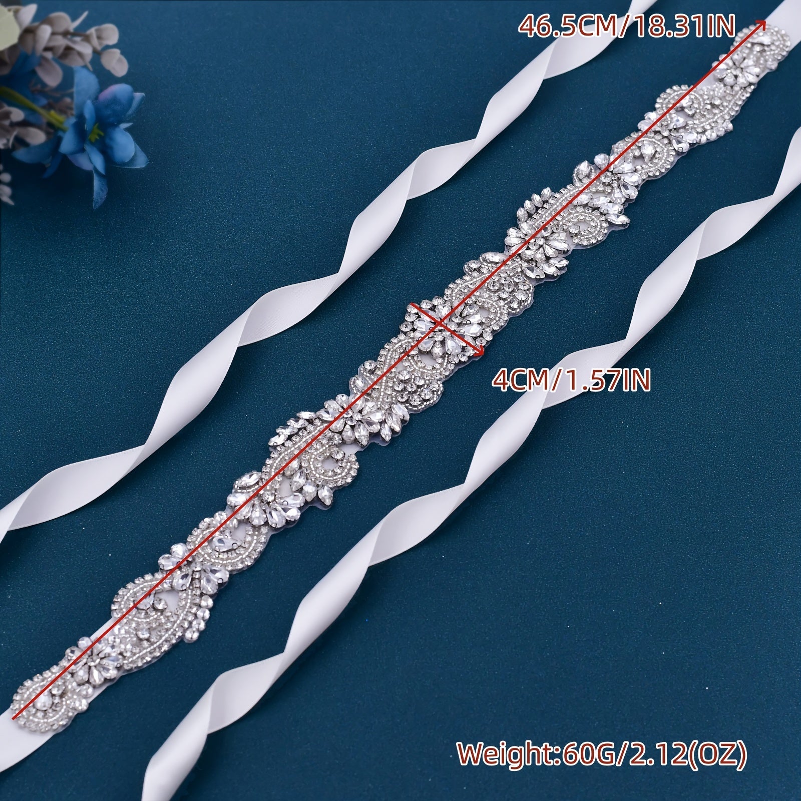 Rhinestone Wedding Headband Bridal Hair Accessory for Evening Gowns