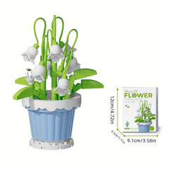 Children's Succulent Flower Building Blocks Toy Set