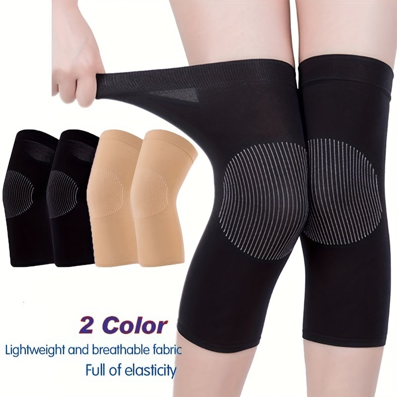2pcs Summer Nylon Knee Pads Elastic Breathable Sports Thin Knee Pads