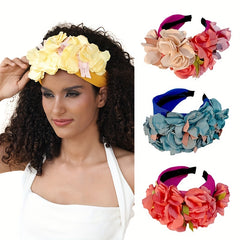 Boho Flower Headband for Women - Sweet Hair Band for Party Prom