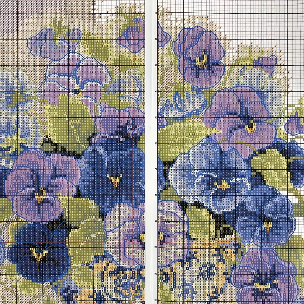 High Cotton Thread Flowers & Fruits DIY Embroidery Set