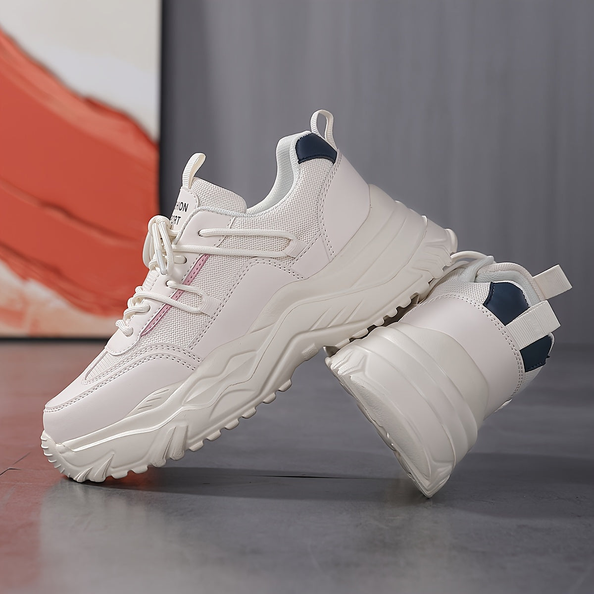 Women's Lightweight Chunky Sneakers Breathable Running Shoes