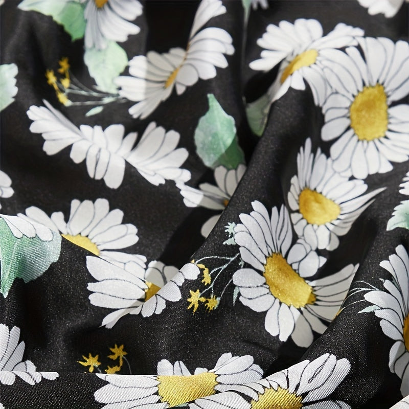 Daisy Print Triangle Scarf Headband Hair Decoration