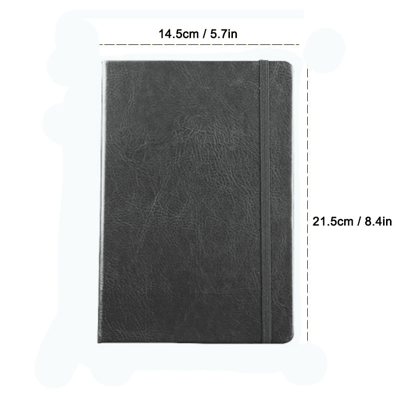 Lined Journal Notebook 200 Pages 5.7 x 8.3 with Elastic Strap