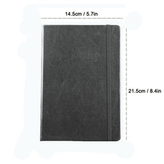 Lined Journal Notebook 200 Pages 5.7 x 8.3 with Elastic Strap