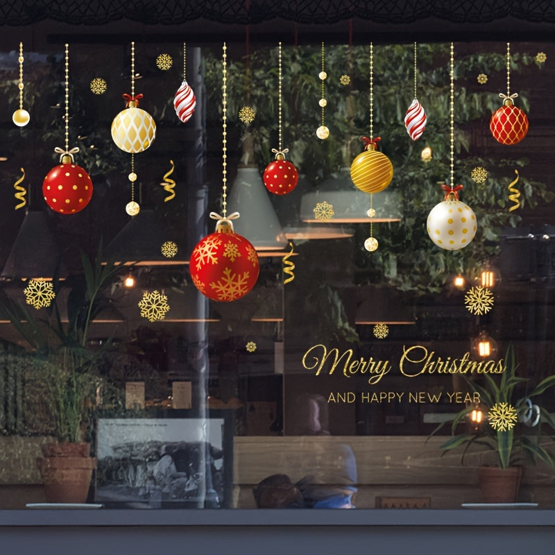 Christmas Window Sticker DIY Christmas Ball Decorations