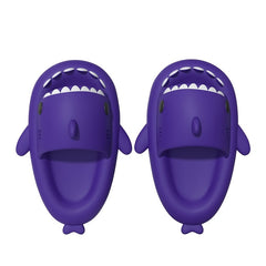 QYA Novelty Shark Slippers Cloud Slides Couple Anime Lightweight Non Slip Shoes