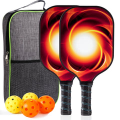 Carbon Fiber Pickleball Set With Paddle and Tote Bag