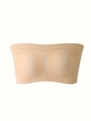 3pcs Strapless Bandeau Bras Soft Stretch Everyday Women's Lingerie