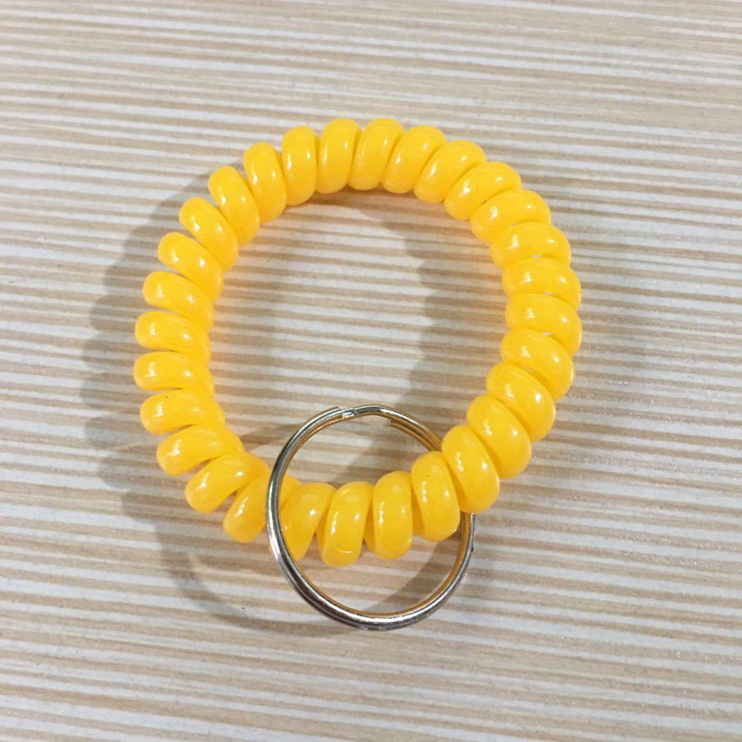 Coli Wire Bracelet Keychain Hair Tie Key Ring Purse Bag Charm Earphone Accessory