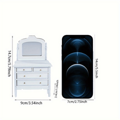 12 Mini Dollhouse Vanity Furniture Decorative Figurines