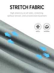 Men's 4pcs Solid Leggings Active Quick Dry Compression Pants
