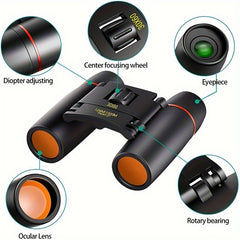 Compact HD Waterproof Binoculars for Bird Watching Travel Concerts
