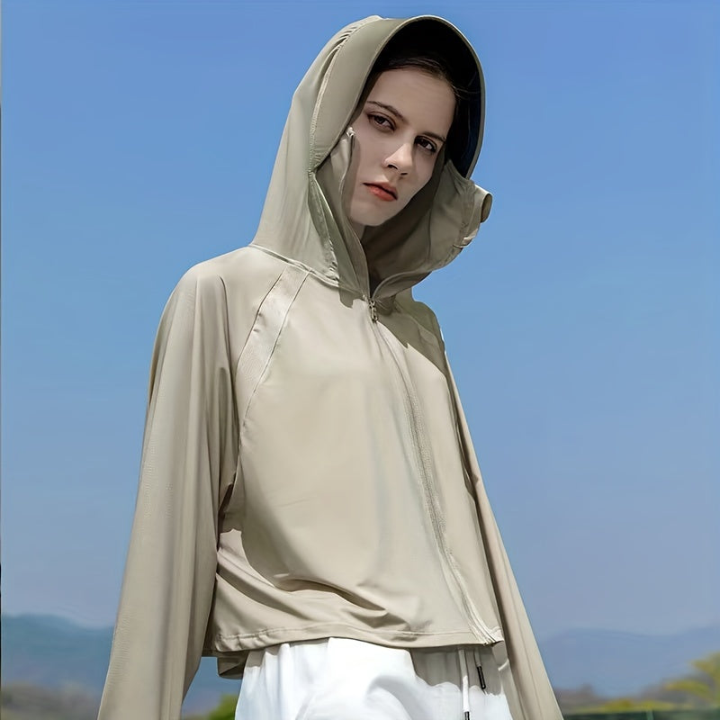 UPF50 Ice Silk Sun Jacket UV Protection Shawl