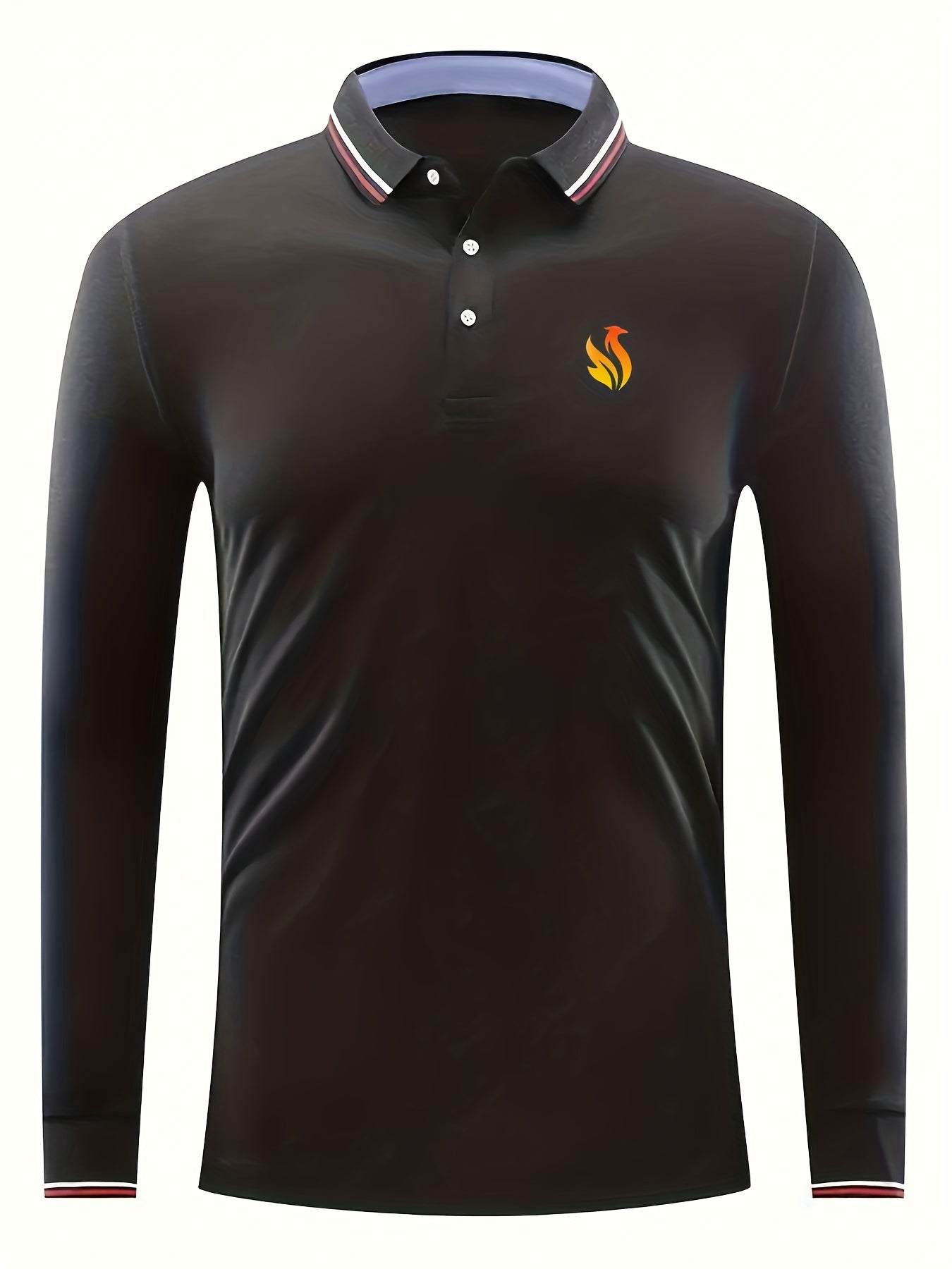 Chicken Print Men's Casual Button Up Polo Shirt