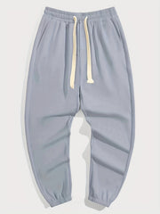 Skull Print Drawstring Sweatpants Loose Fit Joggers For Men