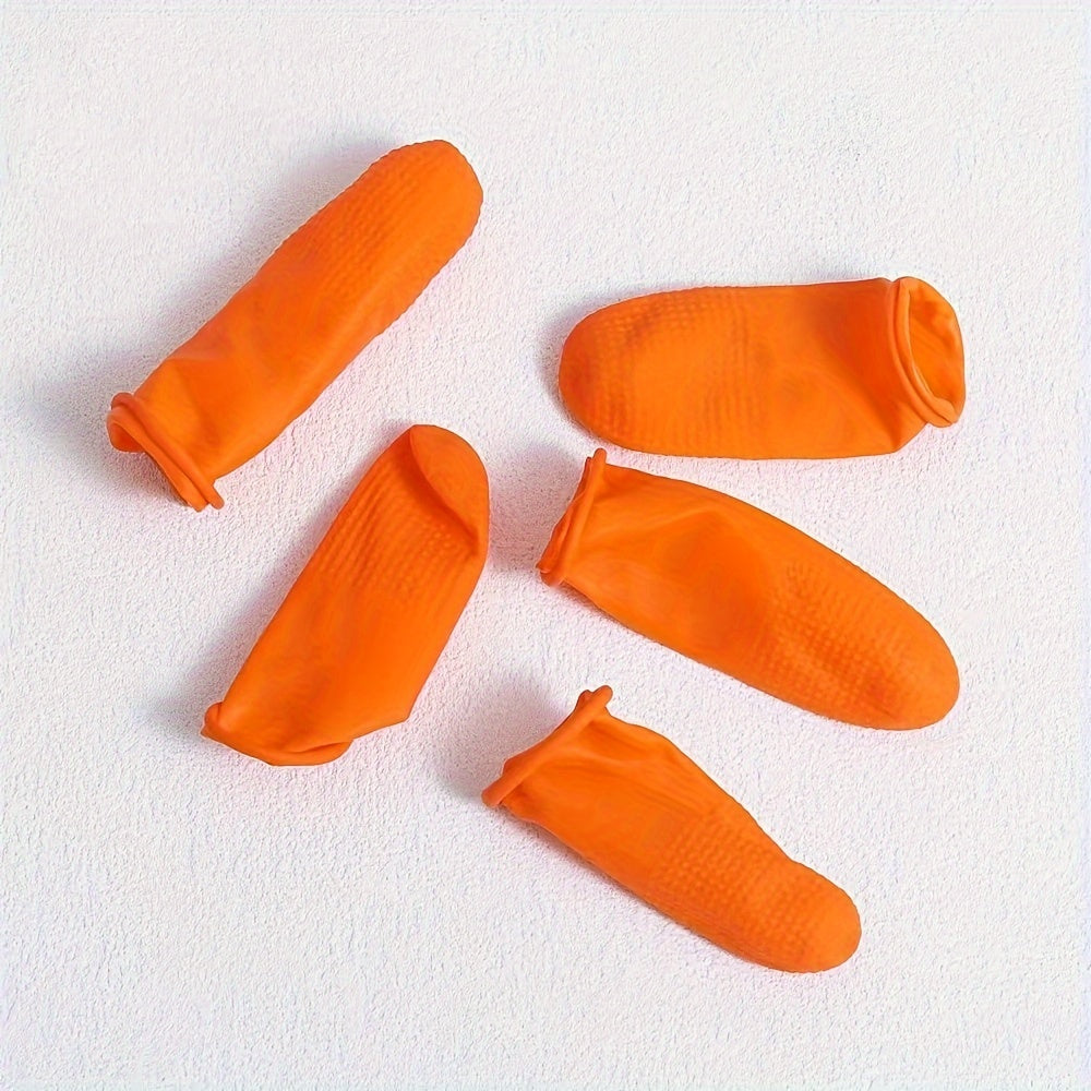 3pcs Rubber Finger Cots Upper Dyed Anti fouling Finger Cots