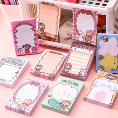 Cartoon Sticky Note Book Student Animation Tearable Self-adhesive Sticker