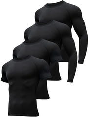 Men's Compression Shirt Set for Sports and Workouts