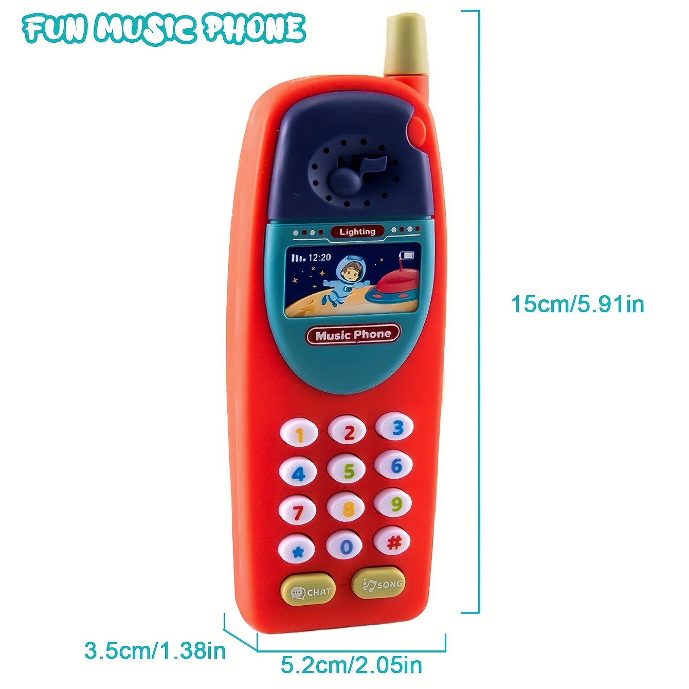 Interactive Kids Phone with Fun Sound Effects