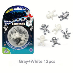 12pcs Wall Climbing Space Man Toy - Sticky & Creative - Party Favor
