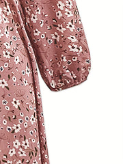  Ditsy Floral Print Maxi Dress