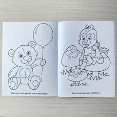1pc Animal Cartoon Coloring Book - Fun & Creative Activity Book