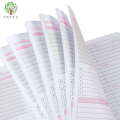 Undated Daily Weekly Planner Notebook With Habit Tracker To Do List And Goals