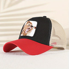 Bear Embroidery Patch Trucker Hat Mesh Baseball Cap Hip Hop Unisex Dad Hats