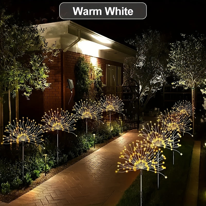 Solar Fireworks Lights for Year & Christmas Decorations