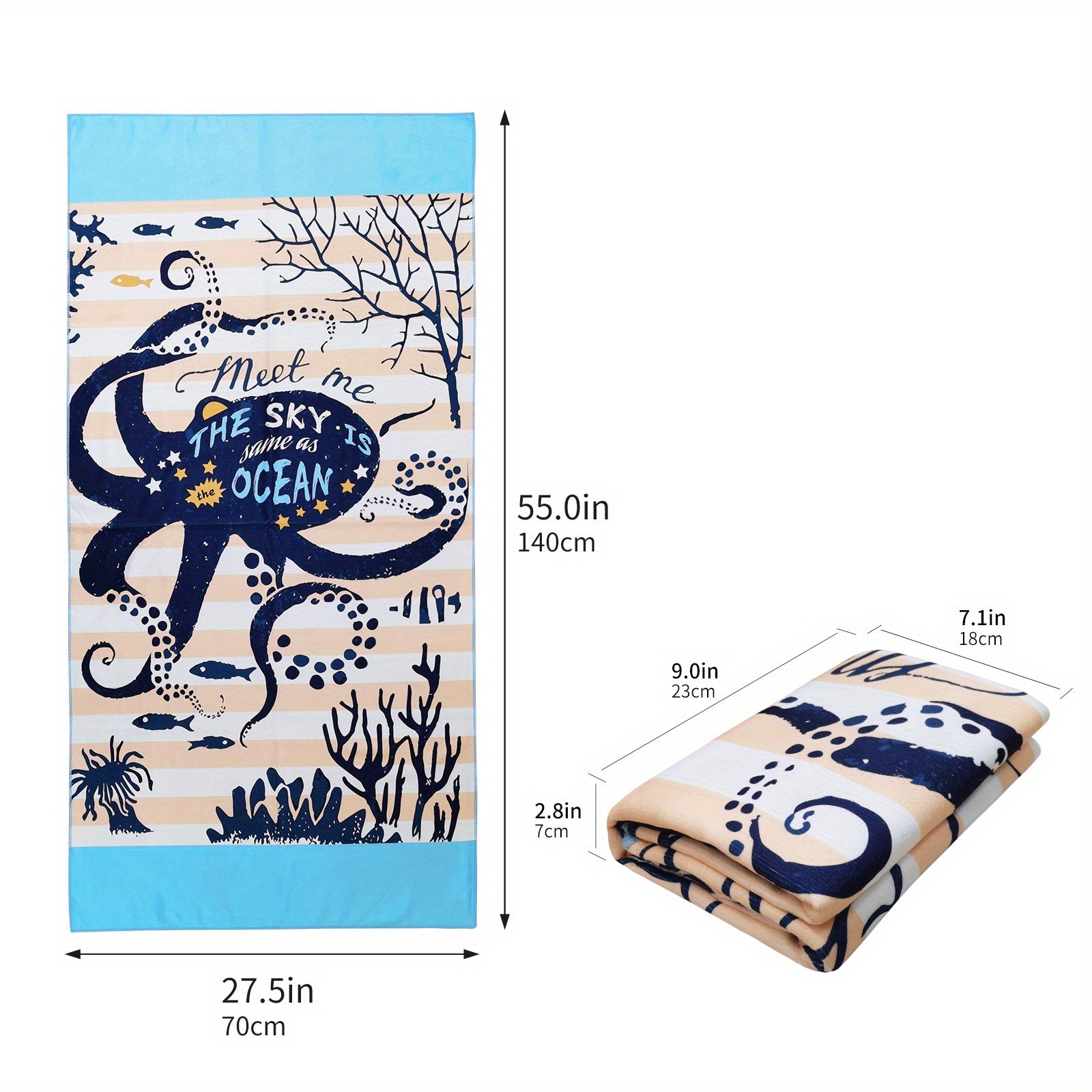 High Microfiber Beach Towel Quick Drying Soft Absorbent Beach Towel